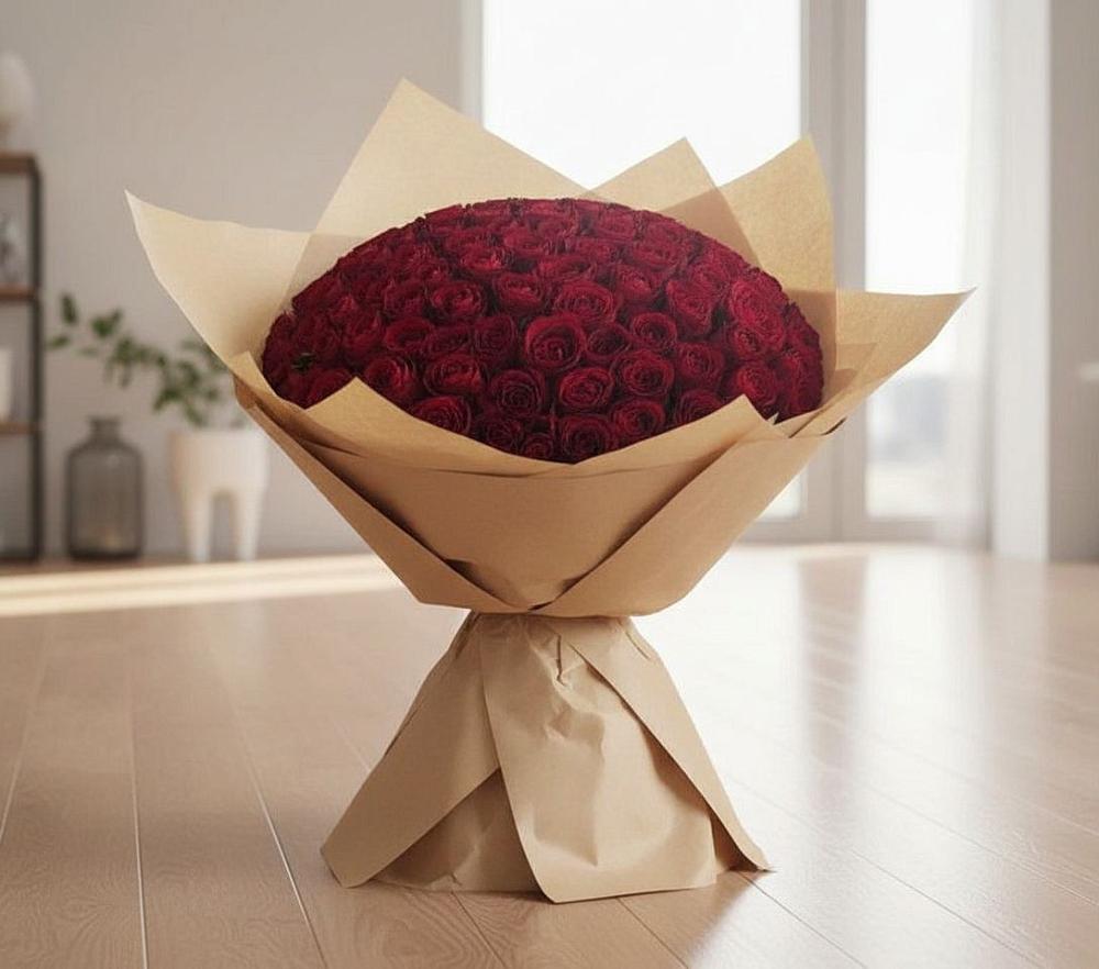 Букет 101 Красная роза в Камбулате