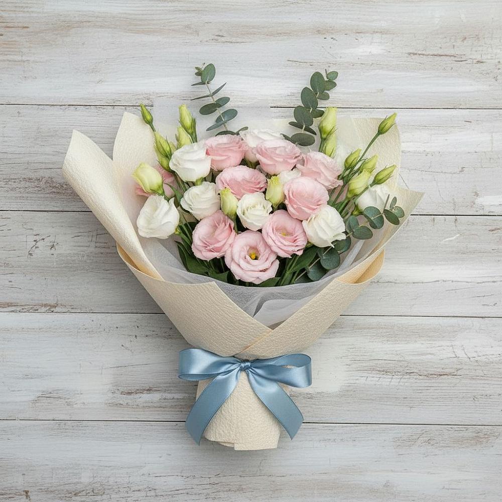 Букет цветов из: Лизиантусы в Камбулате